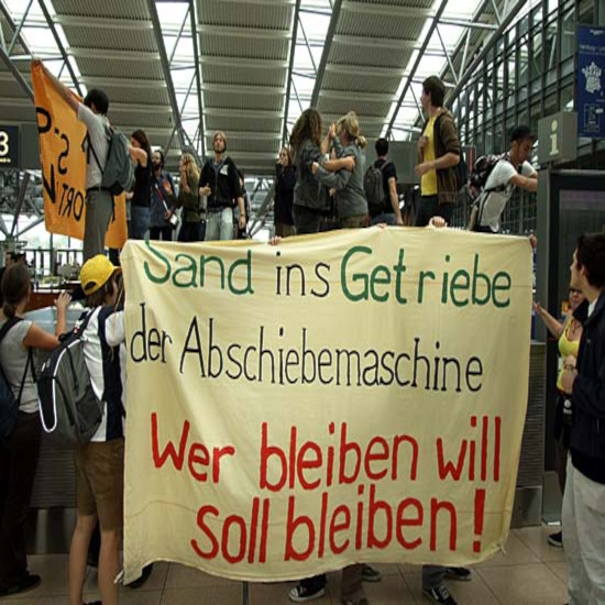 Sand ins Getriebe der Abschiebemaschine!